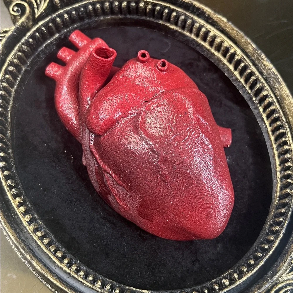 Gothic Anatomical Heart Art Plaque - Picture 3 of 3